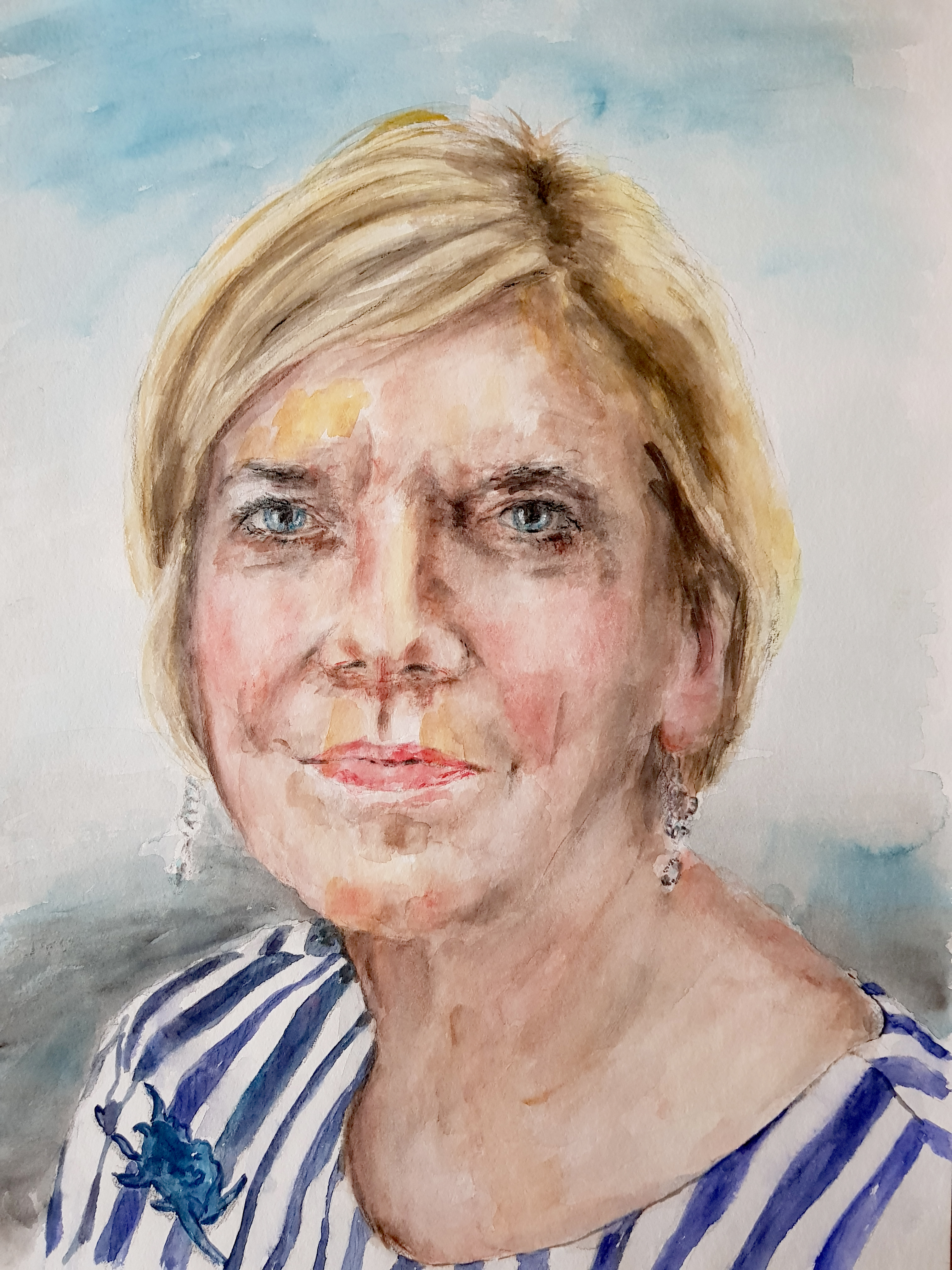 Portrait Frau - Acryl - 95 €