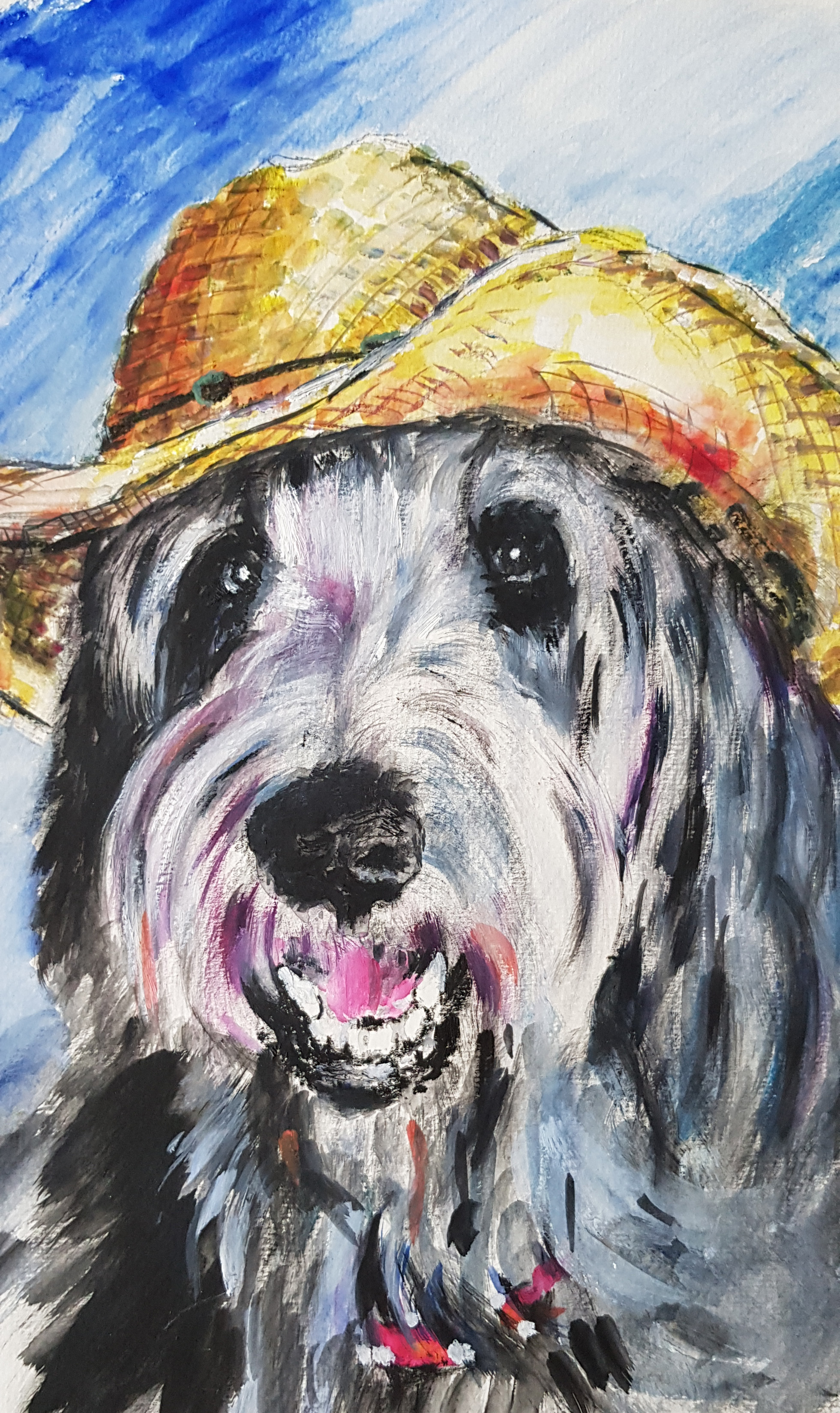 Portrait Hund - Acryl  - 95 €